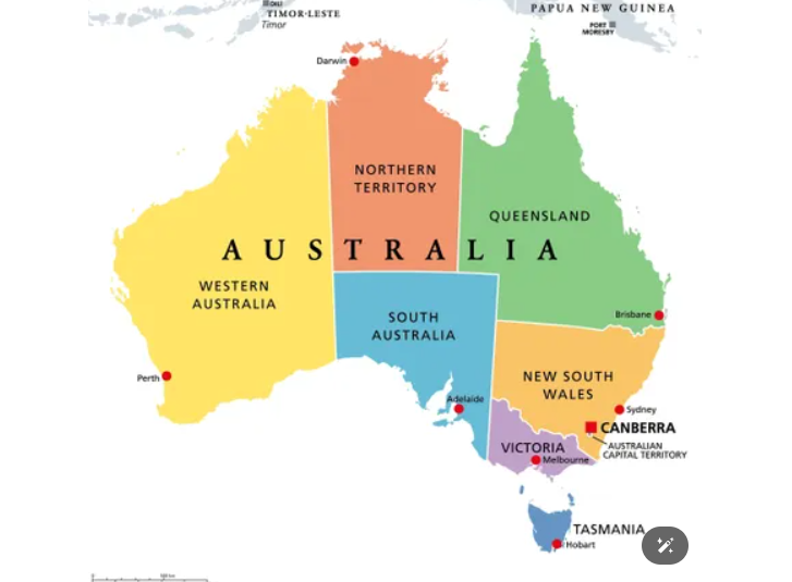 australia map